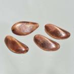 チェコビーズ バテラ 24×13mm ラスティーブラウン 2個 ガラス ビーズ ハンドメイド 手芸 パーツ アクセサリー