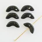 チェコビーズ エンジェルウィング 15x5mm ブラック 6個 パーツ アクセサリー ハンドメイド 手芸 手作り 素材