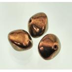 Yahoo! Yahoo!ショッピング(ヤフー ショッピング)チェコビーズ フラットバイコーン10/13mm ブラウンアイリス 4個 パーツ アクセサリー ハンドメイド 手芸 手作り 素材