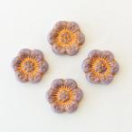 Yahoo! Yahoo!ショッピング(ヤフー ショッピング)チェコビーズ プラムビーズ14mm パープル・コパー 4個 パーツ アクセサリー ハンドメイド 手芸 手作り 素材