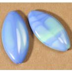 チェコビーズ パーム38/18mm  パシフィックブルー 1個 パーツ アクセサリー ハンドメイド 手芸 手作り 素材