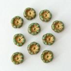 チェコビーズ プラムビーズ9mm モスグリーン・ブロンズ 10個 パーツ アクセサリー ハンドメイド 手芸 手作り 素材