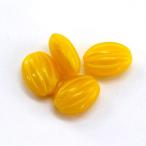 Yahoo! Yahoo!ショッピング(ヤフー ショッピング)チェコビーズ アーモンド12/9mm サテンイエロー 4個 パーツ アクセサリー ハンドメイド 手芸 手作り 素材