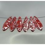 チェコビーズ ダガー   5x16mm シャムルビーシルバー 12個 パーツ アクセサリー ハンドメイド 手芸 手作り 素材