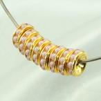 Yahoo! Yahoo!ショッピング(ヤフー ショッピング)平ロンデル パール 6mm ピンク/ゴールド 6個