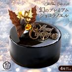 早割 クリスマスケーキ 2025 ケーキ 幻のプレミアムショコラノエル 4号 送料無料  チョコレート チョコ ケーキ  Xmas ケーキ 冷凍　大浜スイーツアカデミー