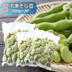 冷凍　国産　そら豆　100g×3P　小分け　ソラマメ　野菜　スープ　簡単　時短野菜　豆　業務用　おつまみ　無塩