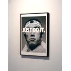 ショッピング三島 三島由紀夫　JUST DO IT　アートポスター　A2サイズ　半光沢紙　偉人 文豪をモダンなポップアートにした作品