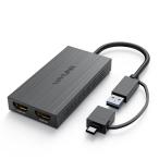 WAVLINK USB 3.0A/type-C- двойной HDMI адаптор 2K мощность Mini do King стойка /(3840x2160 @ 30H