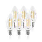LUTW LED лампа E17 застежка люстра лампа 40W форма соответствует C35 лампа цвет ejison лампа LED свеча 4W 2700K экономия энергии 6 штук 
