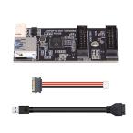 cablecc 5Gbps одиночный 19/20 булавка заголовок - USB 3.0 19/20 булавка двойной порт женский PCBA Type 1 to