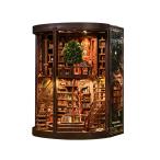 CRESYMME миниатюра house кукольный дом книжка nk комплект из дерева DIY цельный хобби ручная работа ( час ... библиотека )
