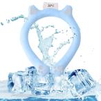 EU SOU アイスネックリング ネッククーラー 冷却グッズ ネコ 首ひんやり 熱中症対策 暑さ対策 28℃ 自然凍結