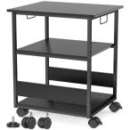 Holdm W60*D50*H70cm принтер шт. с роликами . персональный компьютер подставка средний полки высота 9 -ступенчатый настройка обе стороны ручка имеется 