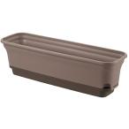 リッチェル 底面給水 ウルオ プランター 60型N ダークブラウン 日本製 701082 土容量 8.2L、水容量 2.