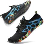 SIXSPACE マリンシューズ ウォーターシューズ アクアシューズ ビーチシューズ ヨガ 水陸両用 軽量 通気 男女兼