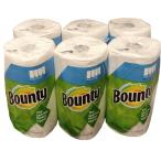 ショッピングキッチンペーパー バウンティ(Bounty) キッチンペーパータオル 白スーパープラスロール 111シート 6ロールセット (バウンティ　ホワイト）