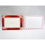 【グリーティングカード】 クリスマスカード　フォトフレーム 豪華で立体的な手作りカードと封筒のセット　英語メッセージ入り