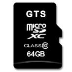 ショッピングマイクロsdカード GTS ドライブレコーダー用 マイクロSDカード 64GB 耐久温度100度対応アダプター付き