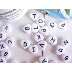 Yahoo! Yahoo!ショッピング(ヤフー ショッピング)ビーズ　アルファベット　ハート　白　50個　手芸　パーツ　ハンドメイド　材料　　＃1622