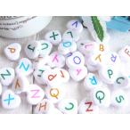 Yahoo! Yahoo!ショッピング(ヤフー ショッピング)ビーズ　アルファベット　ハート　100個　手芸　パーツ　ハンドメイド　材料　　＃1695