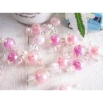 Yahoo! Yahoo!ショッピング(ヤフー ショッピング)ビーズ　キャンディ　オーロラ　12個　ピンク　ミックス　手芸　パーツ　ハンドメイド　材料　　#2695