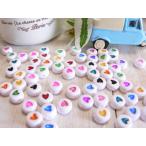 Yahoo! Yahoo!ショッピング(ヤフー ショッピング)ビーズ　ハート　丸タイプ ハート　100個　手芸　パーツ　ハンドメイド　材料　　#607