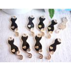  очарование .. кошка кошка (2824)8 шт чёрный рукоделие детали материалы ручной работы 