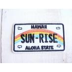ワッペン　ナンバープレート　ハワイ　アイロンワッペン　　#1313