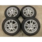 □5776 バリ山 スタッドレス WM02 2018年製 155/65R14 Fang ワゴンR タント ムーヴ N-BOX 等 14インチ 4.5J +45 4穴 100 アルミホイール