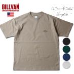 ショッピングアメカジ BILLVAN ヘビー・ウェイト USAコットン ワンポイントワッペン 青 半袖Tシャツ ショートスリーブ