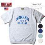 ショッピングパイル BILLVAN フレンチテリー MEMPHIS カレッジプリント 裏パイル 半袖ライト・スウェット メンズ アメカジ