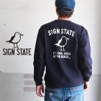 スウェット SIGN STATE バックプリント Cool Gulls ヘビースウェット クルー サインステート アメカジ メンズ
