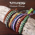 ショッピングハンドメイド LITTLE WING ハンドメイド 編み込み ミサンガ おまかせコース kkf633 メンズ アメカジ