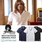 ポロシャツ PRESTONS COTTON USA ヘビー鹿の子ポロシャツ 3カラー プレストンズ メンズ アメカジ