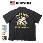 HOUSTON ヒューストン 41224 TIGER BOWL 刺繍 ボウリングシャツ レーヨン アメカジ