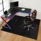 ズレ知らずSALLOUS ゲーミングチェアマット 130×160cm フランネル製 床保護マット 滑り止め付き デスクチェアマット 防音マッ
