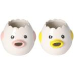かわいいひよこ型エッグセパレーター, セラミック製, 卵黄分離器, 調理器具, キッチン用品(ピンク+イエロー2個セット)