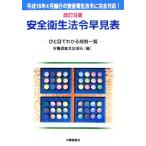 安全衛生法令早見表 ひと目でわかる規制一覧／労働調査会出版局【編】