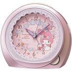ショッピングマイメロディ セイコークロック(Seiko Clock) 目覚まし時計 置き時計 キャラクター サンリオマイメロディ アナログ ピンクメタリック CQ143P