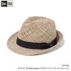 ゴルフ ハット 中折れ帽 帽子 ニューエラ NEWERA The Trilby Seagrass グログランバンド ブラック シルバーピン 13517843