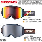 ショッピングゴーグル スノーゴーグル スワンズ アウトバック 24-25 SWANS OUTBACK OB-MDH PBK SBLU 換気 眼鏡対応 ヘルメット対応 ダブルレンズ スノーボード スキー