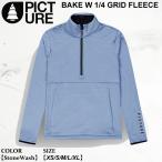  предварительный заказ одежда Picture Bay kg крышка флис 25-26 PICTURE BAKE W 1/4 GRID FLEECE SWT0179 StoneWash сноуборд лыжи женский Япония стандартный товар 