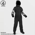 L размер только зимняя одежда комбинезон женский Volcom 24-25 VOLCOM Womens Shiloh Snow Suit - Black белый костюм One-piece Япония стандартный товар лыжи сноуборд 