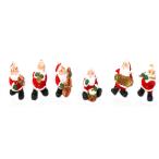 Yahoo! Yahoo!ショッピング(ヤフー ショッピング)クリスマスツリー 吊り飾り楽器を奏でるミニサンタオーナメント！！【６個セット】クリスマスパーティー クリスマス装飾飾り！！
