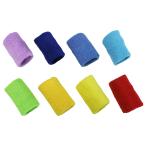 【在庫限り】〜少し小さめサイズ〜【6.5ｘ7.5ｃｍ】カラーリストバンド/無地【1個入】運動会など、肌触りも良好です。