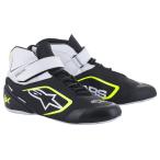 alpinestars( Alpine Stars ) Cart обувь TECH-1 K V2 SHOES ( размер USD: 6) 125 BLACK WHITE YELLOW FLUO