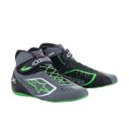 alpinestars( Alpine Stars ) Cart обувь TECH-1 KX V2 SHOES ( размер USD: 7) 1116 BLACK DARK GRAY GREEN FLUO
