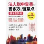 【条件付＋10％相当】法人税申告書の書き方と留意点　令和４年申告用基本別表編/右山事務所【条件はお店TOPで】