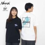 NANGA×BORN FREE ナンガ×ボーンフリー Exclusive TEE1 別注Tシャツ メンズ レディース ユニセックス 春夏 トップス 綿 ホワイト ブラック S〜XL